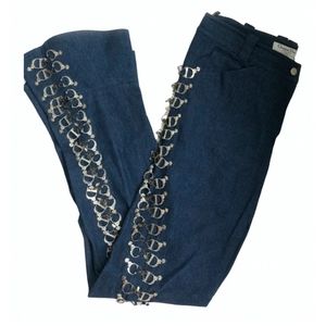 Dior Galliano western denim jeans
